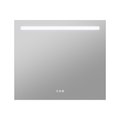 Anzzi 28in x 32in LED Front/Top/Bottom Light Bathroom Mirror With Defogger BA-LMDFX011AL